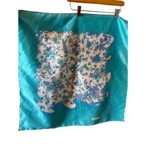Vintage Giorgia di Sant'Angelo Sally Gee Scarf Victorian Cycling Ladies Blue